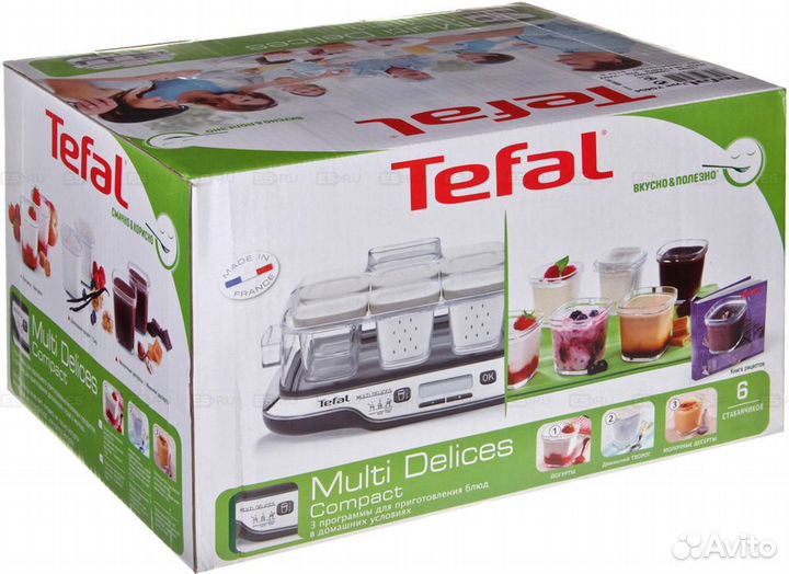 Йогуртница Tefal Multi Delice YG6548 без стаканов