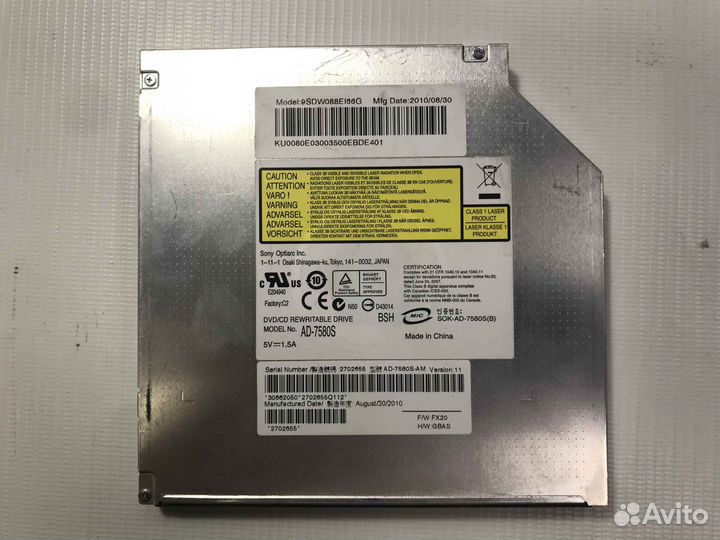 Привод DVD+RW для dell Vostro 1000