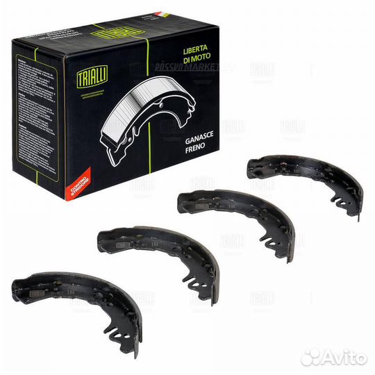 Trialli GF 4573 Колодки торм. для а/м Toyota Vitz (99) /FunCargo (99) /Platz (00) барабан. 180x27
