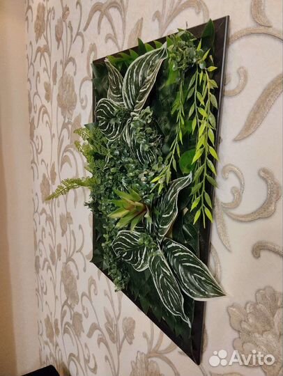 Картина искусственная зелень