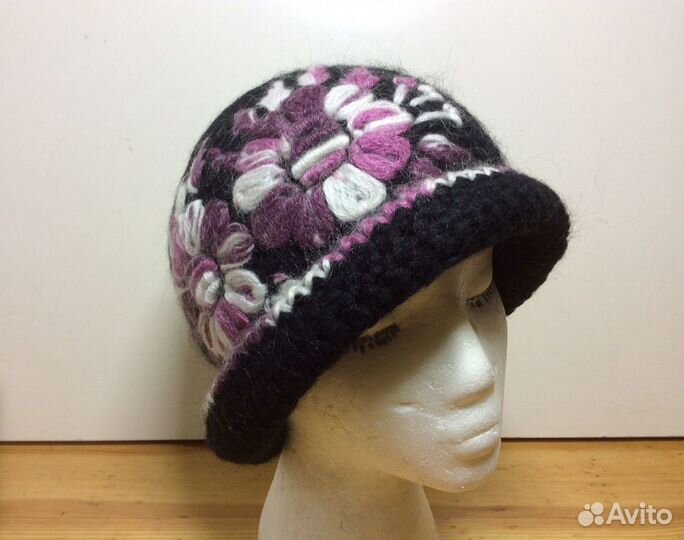 Эксклюзивная шляпа с красивыми цветами,55-58,ар201