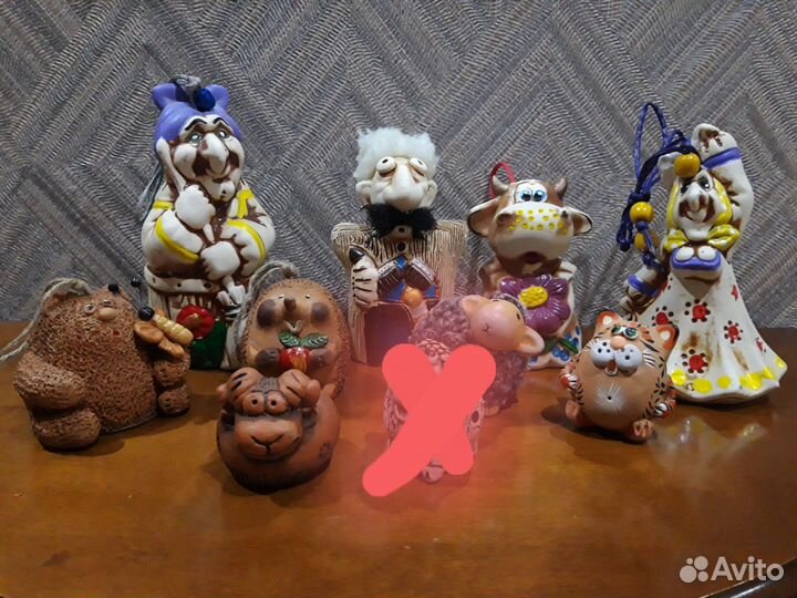 Колокольчики, свистульки, фигурки