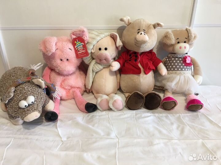 Мягкие игрушки свинки Maxitoys