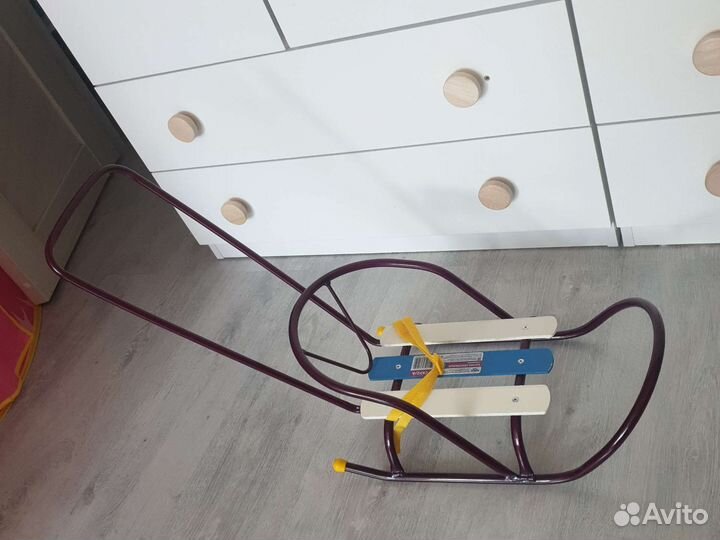 Санки кукольные с толкателем nika kid's