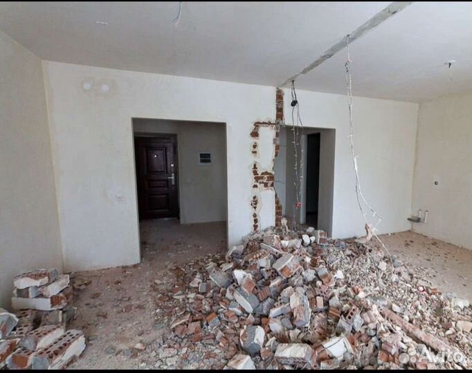 Демонтажные работы, демонтаж квартир,демонтаж стен
