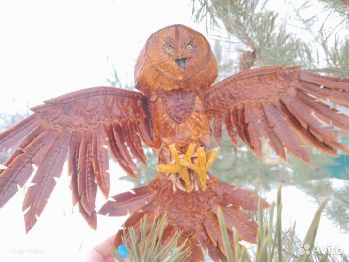 Сова (игрушка) из кожи, ручная работа