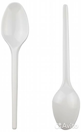 Одноразовая посуда одноразовые ложки белые 10 шт