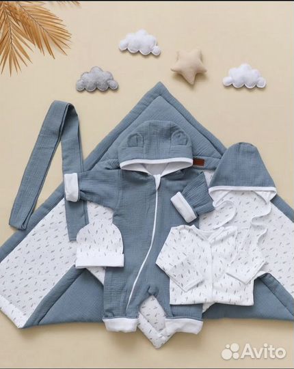 Комплект (конверт) на выписку лето