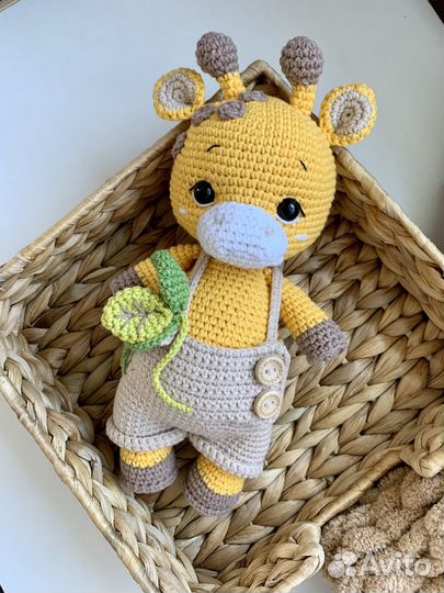 Жираф игрушка амигуруми