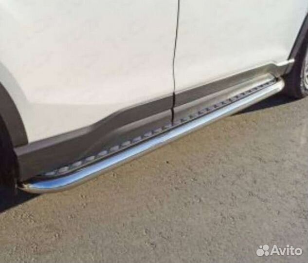 Пороги с площадкой (алюминиевые лист)