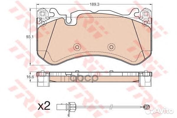 Колодки тормозные пер. audi RS6 Quattro 04/08-0