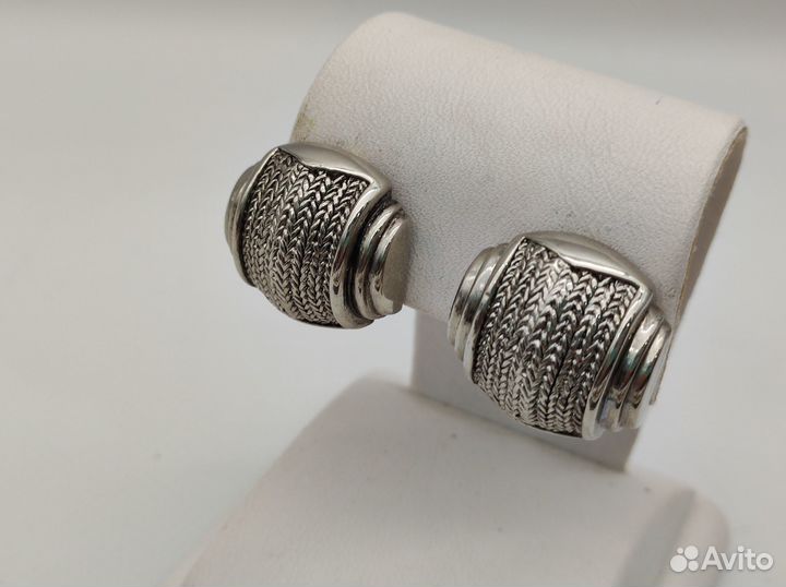 Клипсы винтажные металл 1970-1980-е гг., №17 8