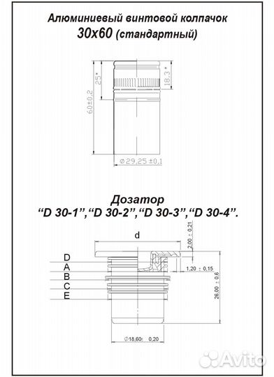 Бутылка винная 0.75