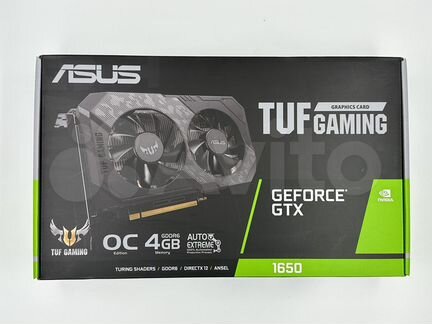 Видеокарта asus TUF Gaming GeForce GTX 1650 OC 4GB