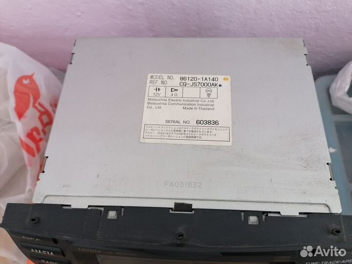 Магнитола toyota corolla 120