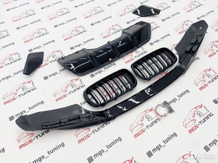 Обвес MP на BMW X6 F16 Черный глянец + Решетка