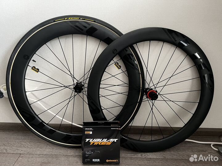 Новые карбоновые колеса 60мм под диск (с трубками)