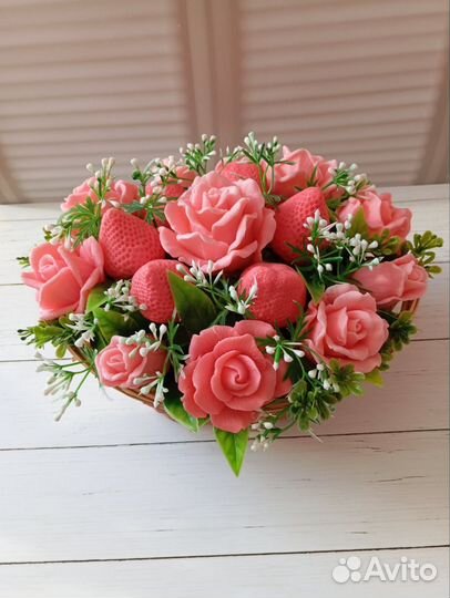 Букет цветов из мыла ручной работы