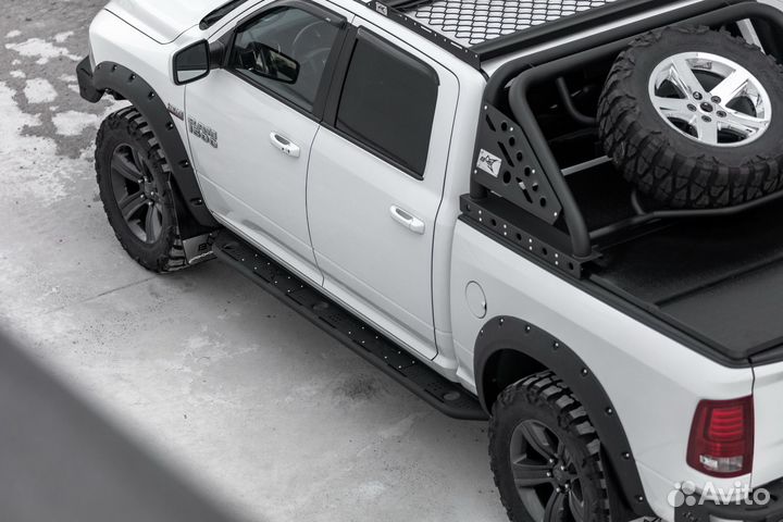 Пороги силовые BMS alfa для Додж Рам 1500 CC 09-17