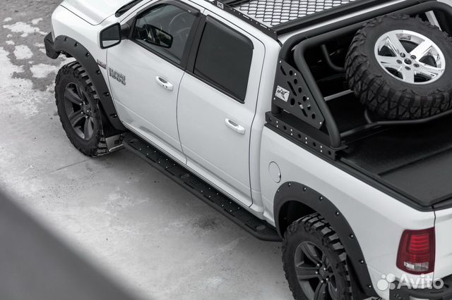 Пороги силовые BMS alfa для Додж Рам 1500 CC 09-17