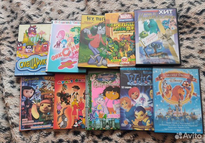 Диски с мультфильмами