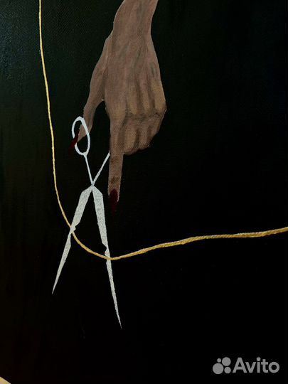 Картина маслом на холсте 100*100