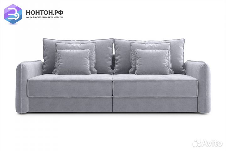 Диван тик-так Антей 3-х местный серый