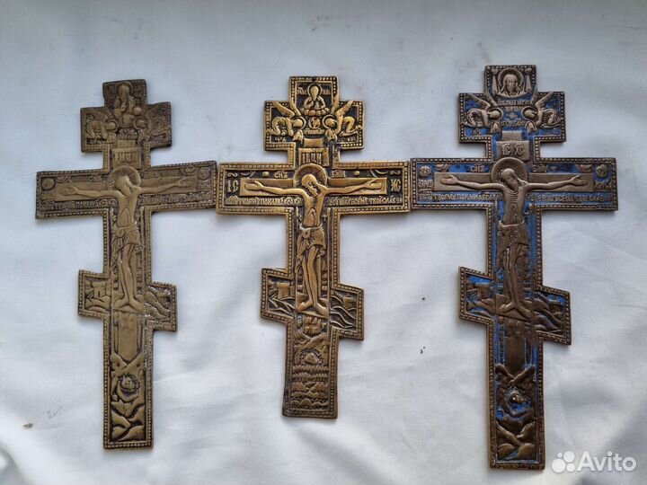 Дореволюционные кресты. Меднолитье. Эмали