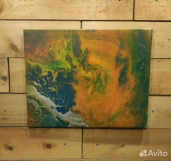 Картина флюид арт