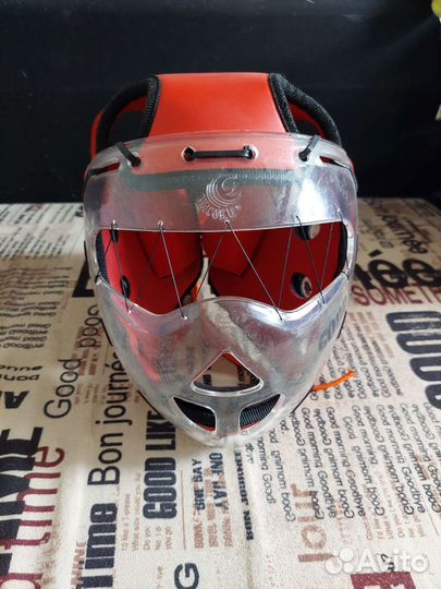 Шлем защитный и меч для спочан (чанбара)