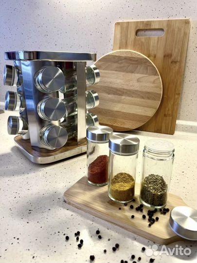 Набор для специй; емкости для специй на подставке