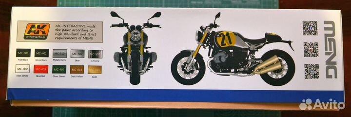 Мотоцикл BMW R nineT Meng MT-003 + допы