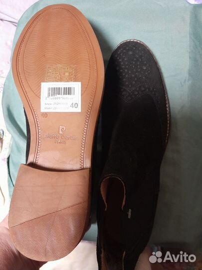 Новые полуботинки натуральная замша Франция 40р