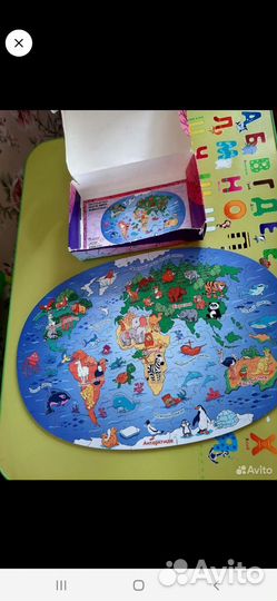 Развивающие деревянные игрушки.Пазлы