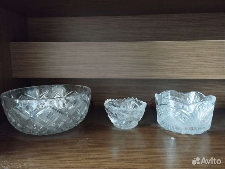 Салатники хрусталь СССР