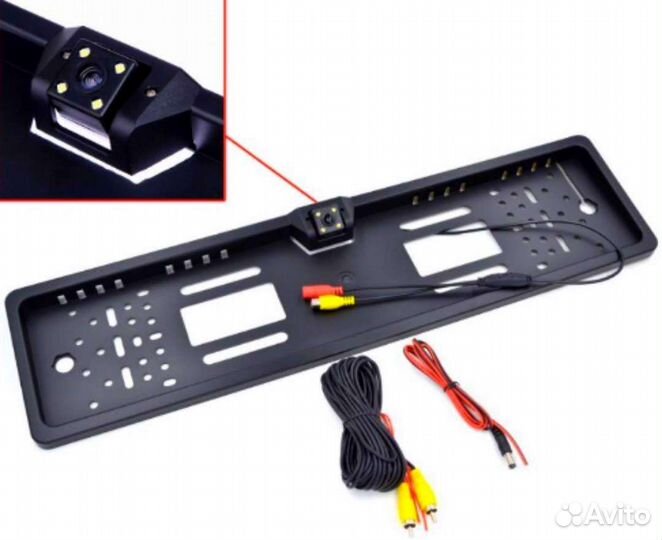 Номерная рамка с камерой заднего вида