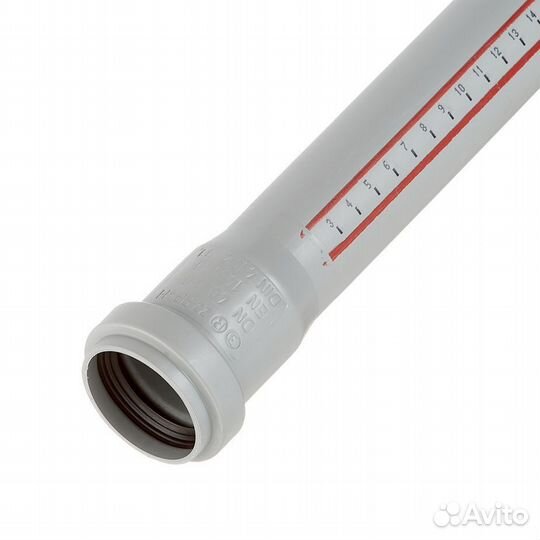 Труба канализационная d40x2000 мм пластиковая для