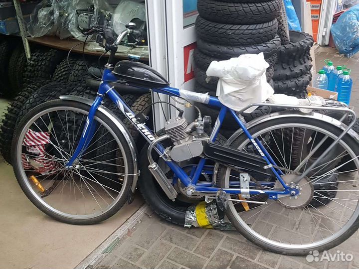 Велосипед с бензиновым мотором