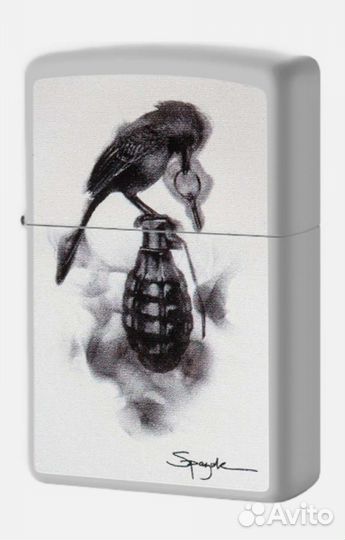 29645 Зажигалка Zippo Bird and Grenade Spazuk