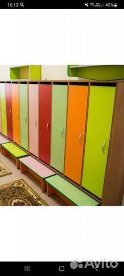 Шкафчики.мебель для детского сада