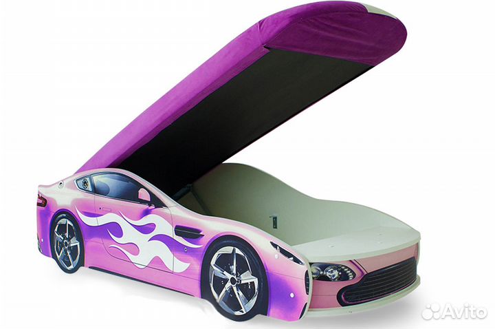 Детская кровать-машина с подьемным механизмом