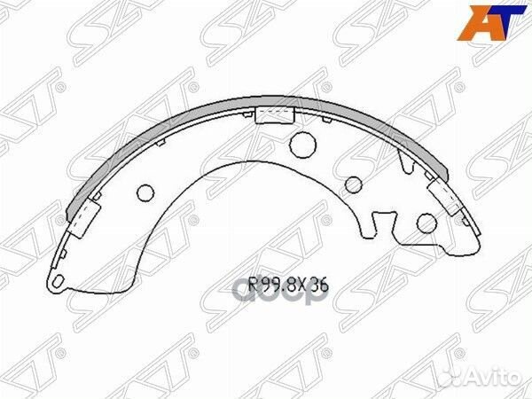 Колодки тормозные барабанные зад honda civic EJ