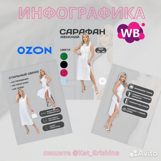 Инфографика для Wildberries и Ozon