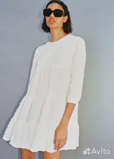 Zara платье летнее белое