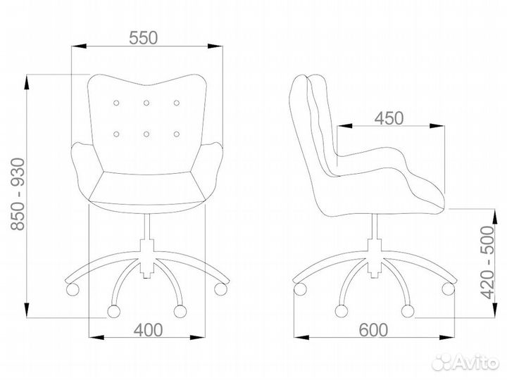 Офисное кресло bella в наличии