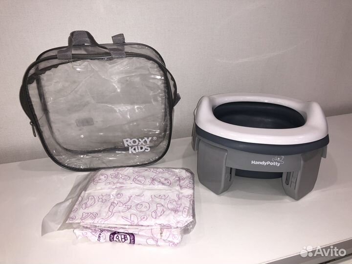 Детский дорожный горшок 3 в 1 roxy-kids