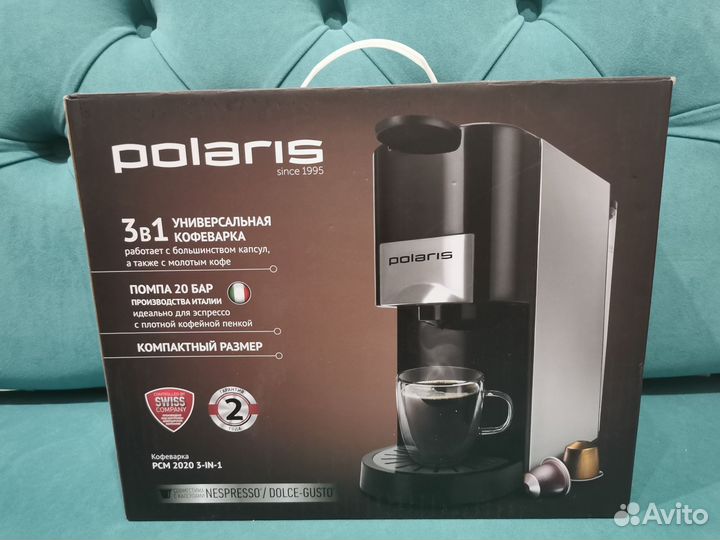 Кофеварка капсульная polaris PCM 2020 3-in-1 Новая