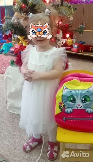 Платье белое 92 рост