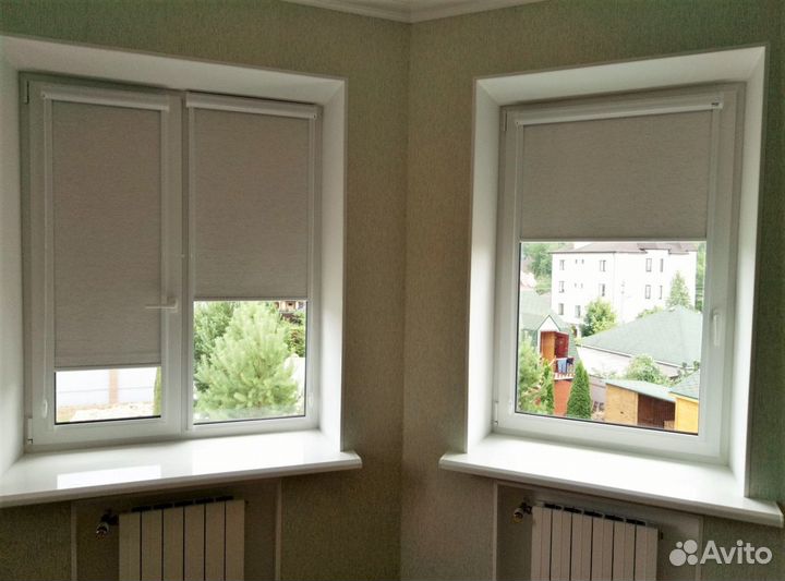 Рулонные шторы Альфа (белый) блэкаут