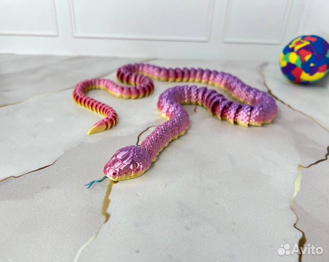 Подвижная змея антистрес 3Д